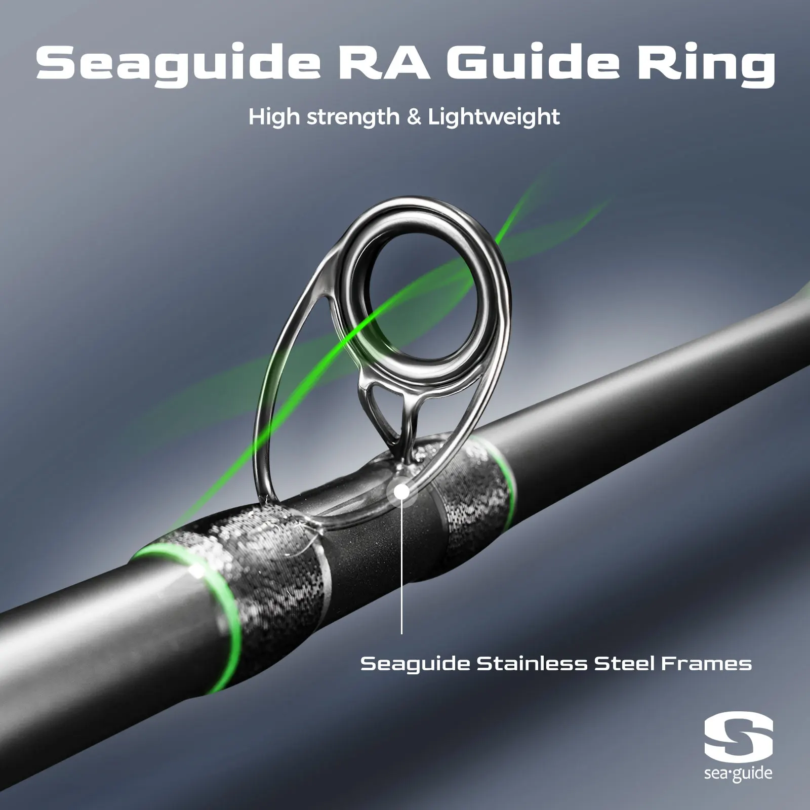 HANDING M1 Pike H/XH cañas de pescar 140g peso del señuelo potentes cañas de fundición de cabeza de serpiente 2,28-2,44 M de longitud mango de acción rápida gigante - imagen 4