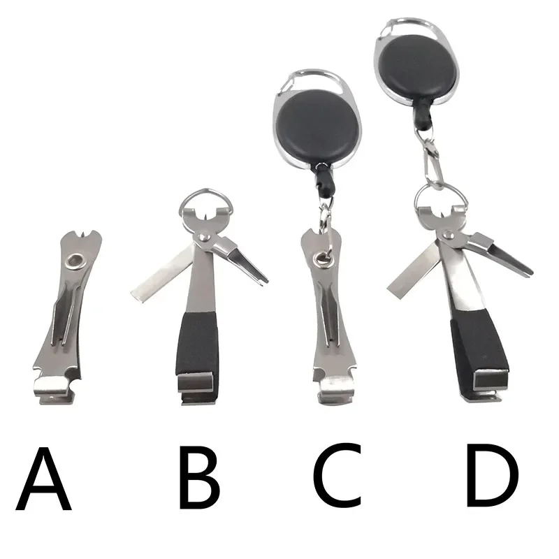 OUTKIT-pinza de pesca de acero inoxidable, cortador de línea, gancho, limpiador de ojos, herramientas de nudo rápido, afilador de anzuelos, aparejos de herramientas para atar moscas - imagen 2