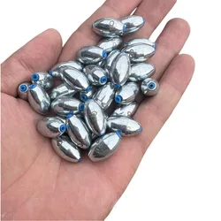Plomos de pesca en forma de oliva con conector giratorio