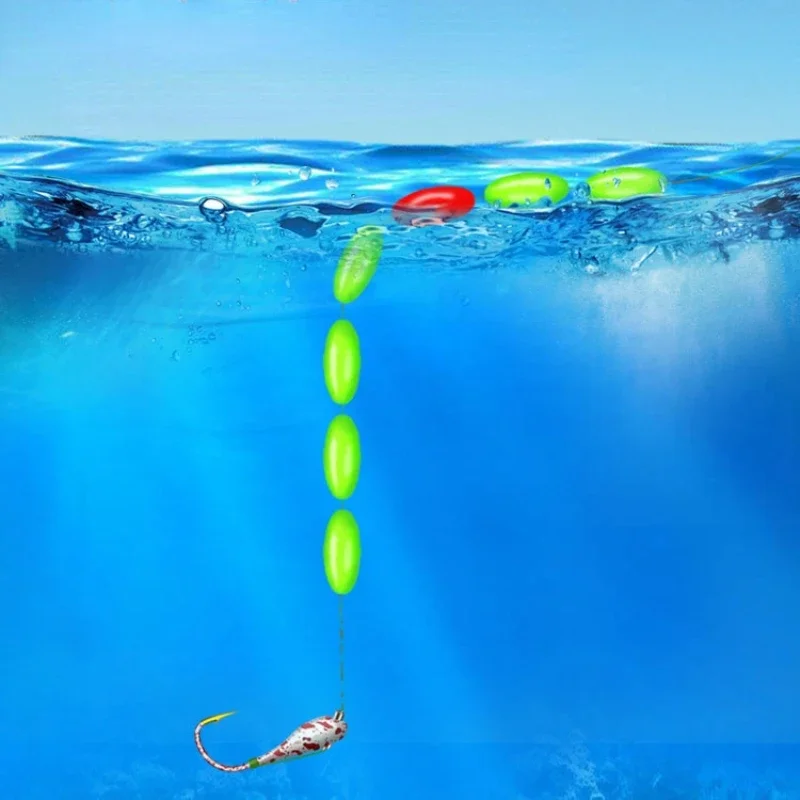 Juego de líneas de pesca de nailon con flotadores y anzuelos resistentes - imagen 3