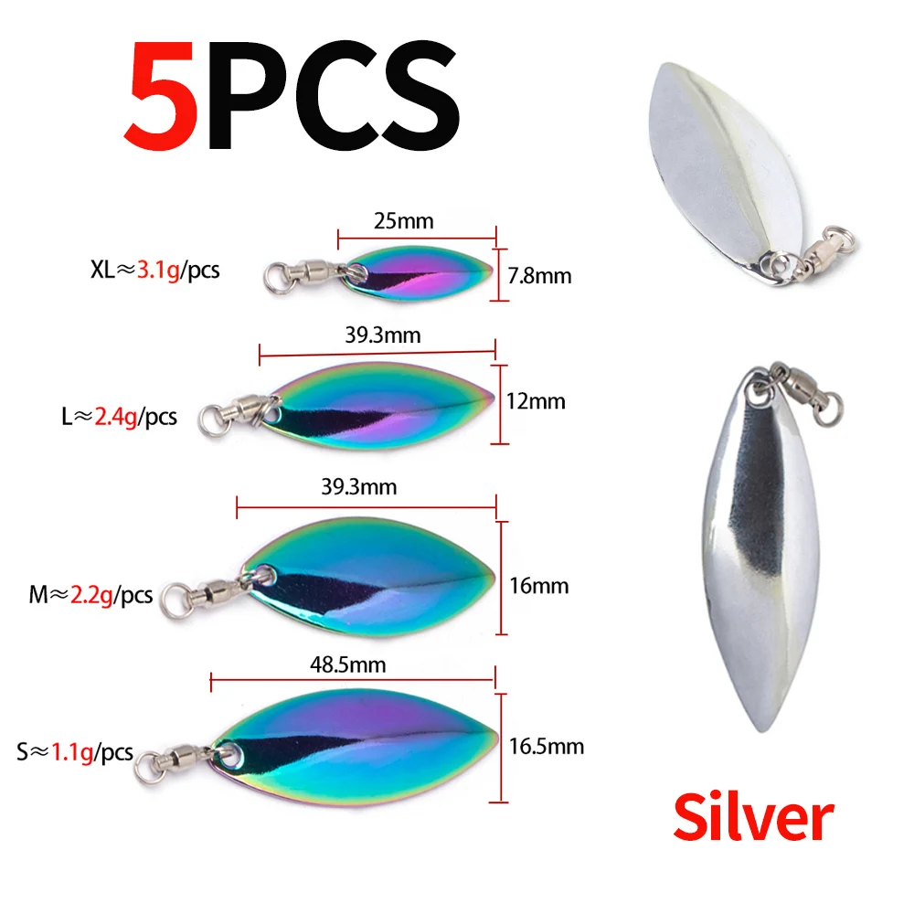 5PCS A Silver
