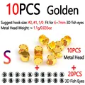 10pcs Golden S