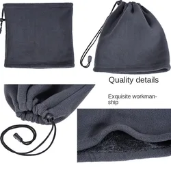 Cubierta cálida para el cuello, calentador de cuello grueso, babero para montar a prueba de viento, bufanda térmica, tubo más cálido para hombres y mujeres