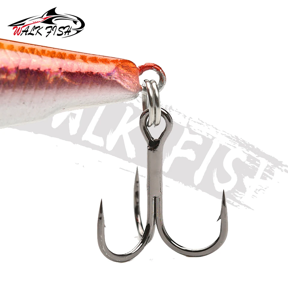 WALK FISH-señuelo magnético para Pesca de carpa, cebo de plástico de fundición larga, 1 piezas, 6g, 9g - imagen 4
