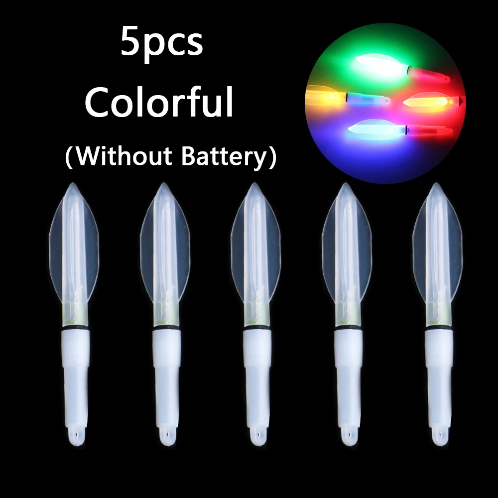 5 uds luces LED de pesca nocturna, luces subacuáticas para atracción de peces, luces de posicionamiento luminosas subacuáticas (sin batería) - imagen 3