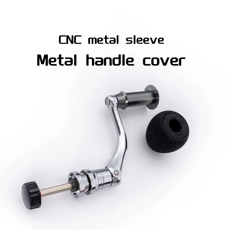 Carrete de pesca hexagonal plegable mediano/grande, mango compatible con perilla 2000-6000, accesorios de carrete giratorio con agarre EVA, 1 ud. - imagen 5