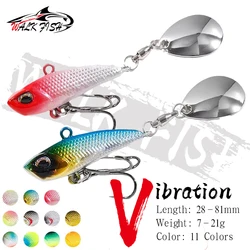 WALK FISH 7g 11g 15g 21g cebo giratorio VIB señuelo de pesca Metal giratorio lentejuelas compuesto capa de natación completa Artificial de larga distancia