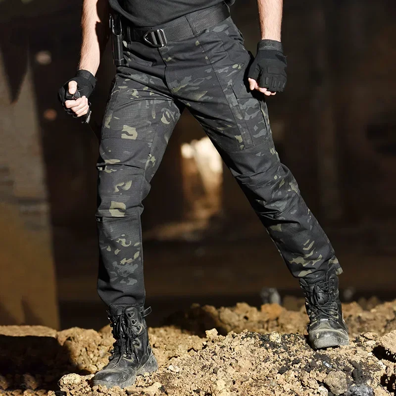 Pantalones tácticos resistentes al desgaste para airsoft y paintball - imagen 4
