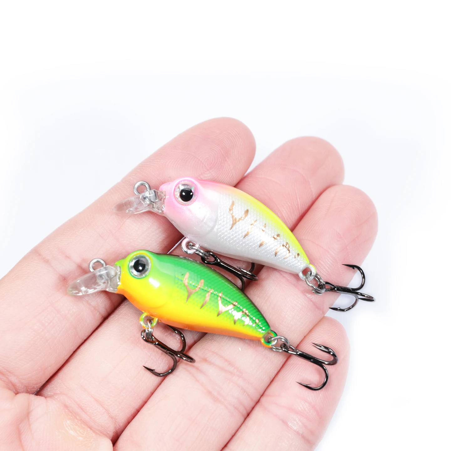OUTKIT 1 Uds nuevo diseño japonés señuelo de Pesca duro 3,3 cm/2,6g Mini cebo de manivela Minnow para Lucio perca lubina hundimiento Crankbait Pesca - imagen 2