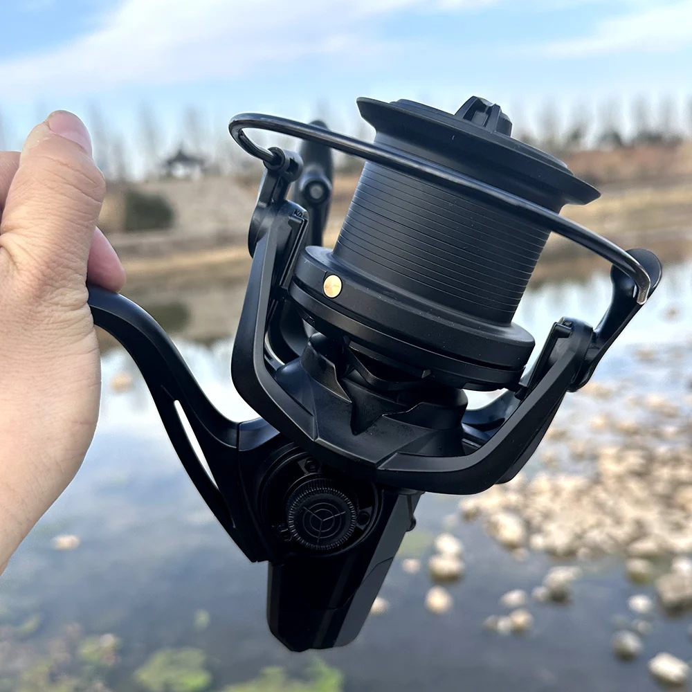 NGK carretes de pesca giratorios grandes arrastre máximo 20KG potente carrete de pesca de carpa de agua dulce de agua salada serie 8000 9000 10000 12000 14000 - imagen 3