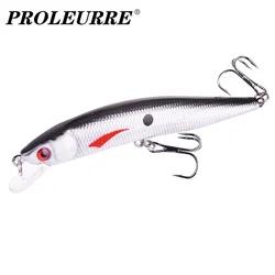 Señuelos de Pesca Minnow, 10cm, 8,5g, Wobblers de plástico, cebo duro Artificial, Lucio, carpa, Crankbait, aparejos de Pesca Trolling, 1 ud.