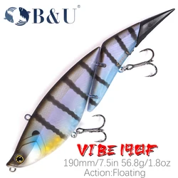 B&U Señuelo flotante 190mm para agua salada - Swimbait articulado