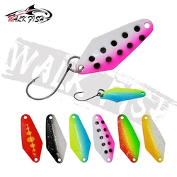 Cuchara metálica Walk Fish – Spinner colorido para trucha y salmón
