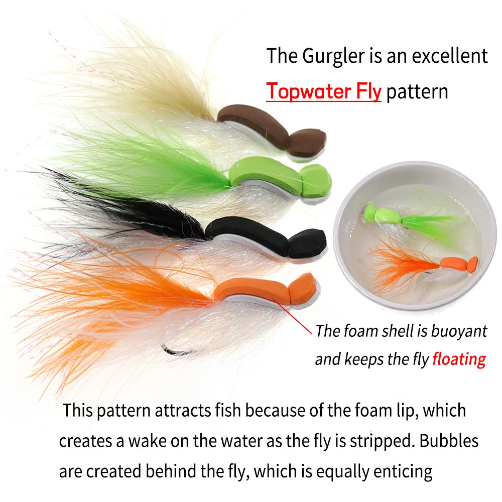 Bimoo-moscas de agua salada para Seatrout, lubina a rayas, Redfish, Tarpon, Snook, Pike, 2,5 ", 4 unids/lote por caja - imagen 3