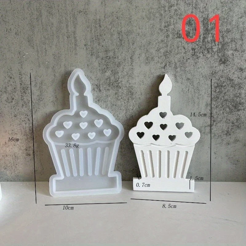 Molde de silicona corazón para hacer velas té y manualidades - imagen 5