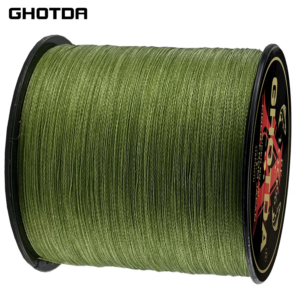 GHOTDA-sedal de pesca trenzado 300 PE, multifilamento japonés de 4 hebras, 100% M, 10lb a 80lb - imagen 3