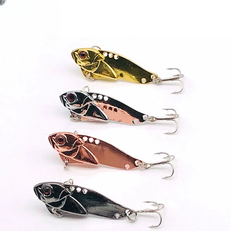 Winter Metal Vib Rattlin Wobblers, señuelo de pesca vivo duro, Swimbait Jerkbait, lanzamiento largo, cebos artificiales falsos, 1 pieza - imagen 2