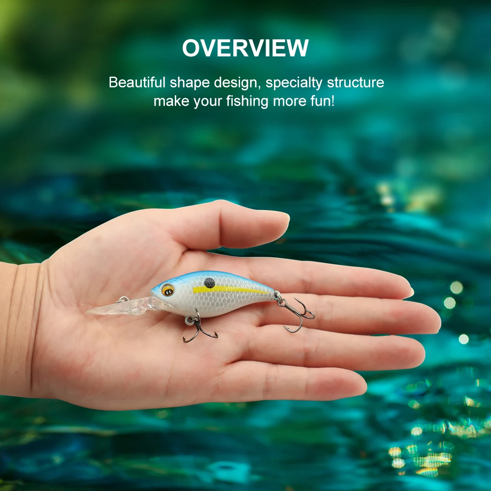 KESFISHING-señuelo de pesca de calidad, nuevo Lucky Prince, 52mm, 72mm, Crankbait duro, venta al por menor, buzo profundo, Wobbler de acción profesional - imagen 3