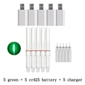5 green and 5 usb