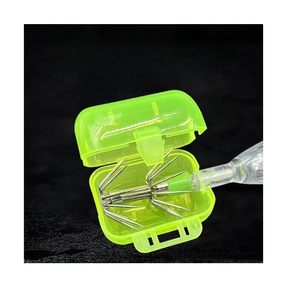 JOOYOO-Protector de aguja de calamar 20 piezas, manga de almacenamiento con gancho trasero a presión, accesorios de pesca en el mar, Plástico - imagen 3
