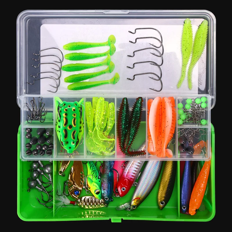 WEIHE Kit Pesca Señuelos Caja y Accesorios - imagen 5