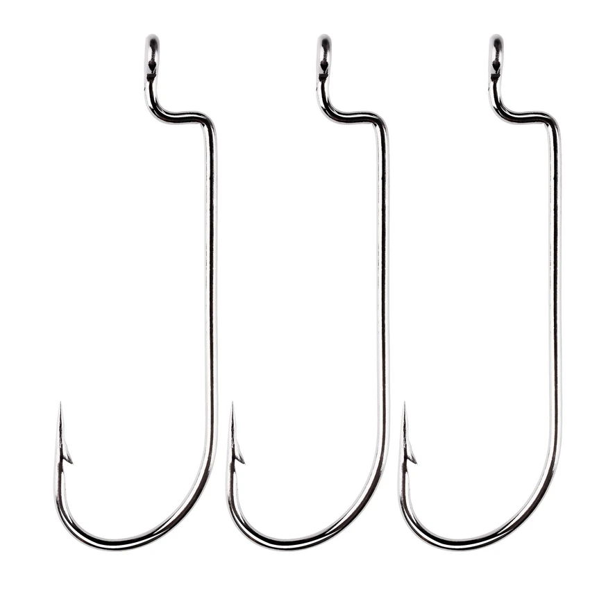 Anzuelos de pesca de acero con alto contenido de carbono, 1 #2 #4 #6 #100 #1/0 #2/0 #3/0 #4/0 #, 5/0 unids/lote - imagen 4