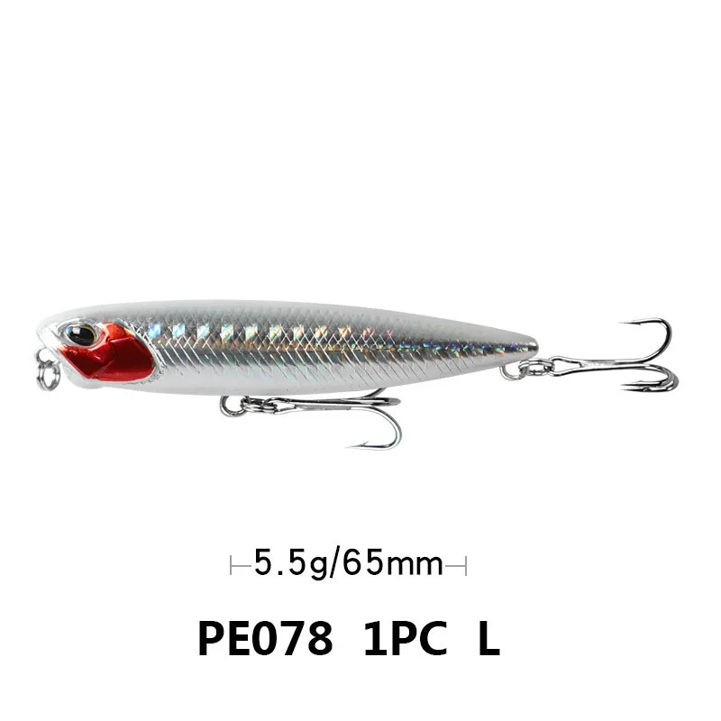 1 Uds 5,5G / 11G/ 14,3G señuelo de pesca con lápiz flotante perros de agua superior cebos duros Wobbler cebo duro Artificial aparejos de pesca - imagen 5