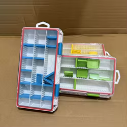 Caja de equipo de pesca, accesorios de pesca de gran capacidad, caja de almacenamiento de herramientas, anzuelo de pesca, cebo, caja de cebo falso, equipo de pesca de carpa