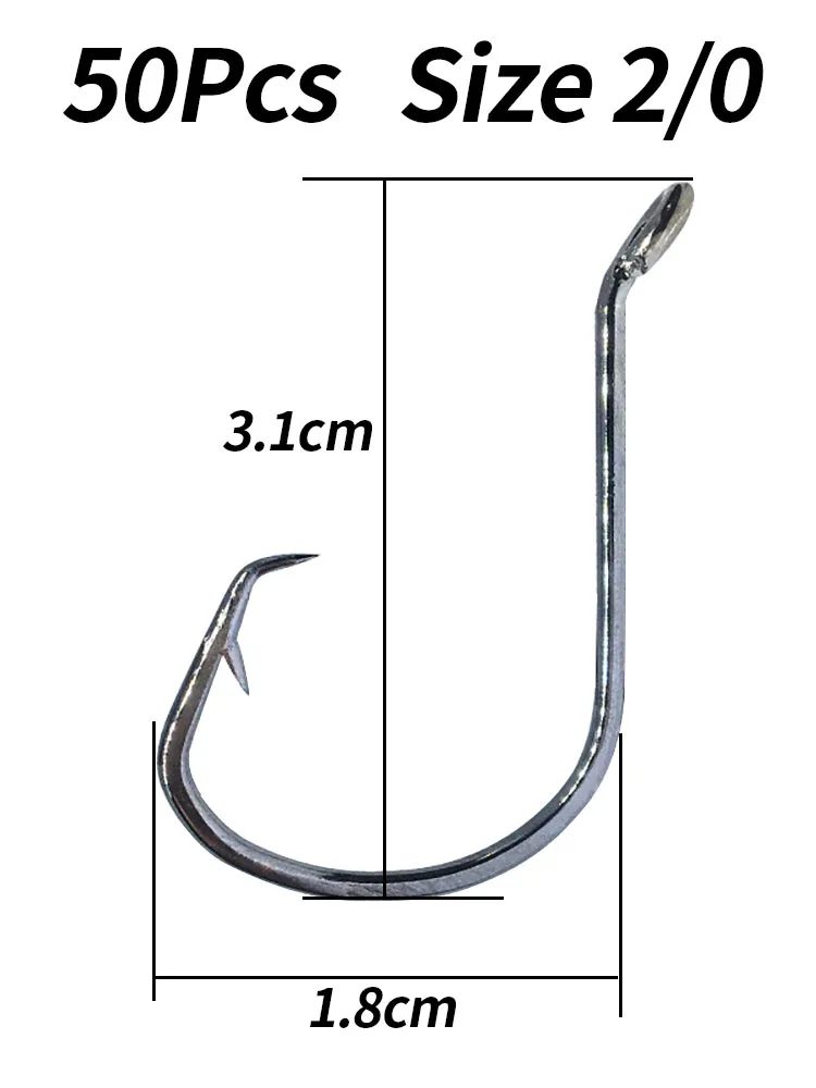 50pcs Size 2-0