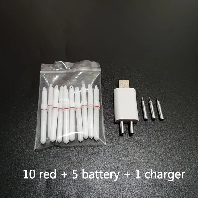 10 red and charger