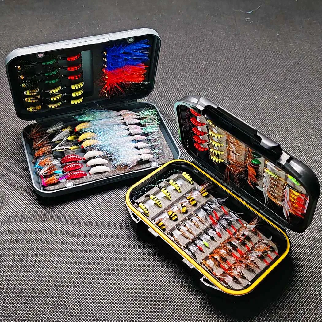 Kit de moscas para trucha y salmón – ninfa, secas húmedas - imagen 5