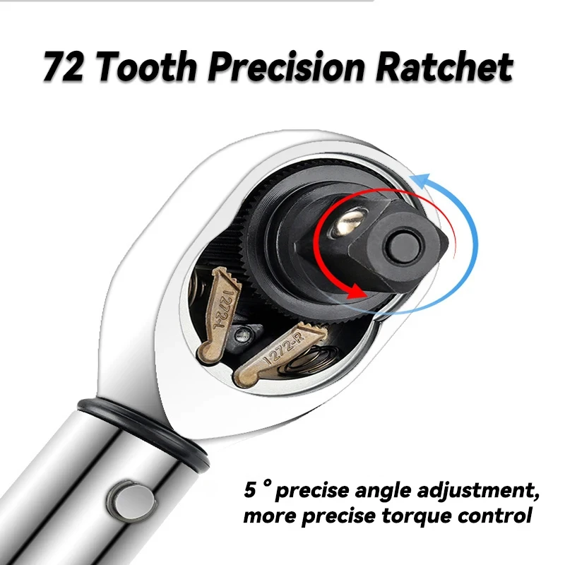 Juego de llaves dinamométricas preestablecidas de doble escala, 32 Uds., 2-24N.m, 1/4 pulgadas, para reparación de trinquete de bicicleta y motocicleta, juego de llaves de tubo - imagen 4