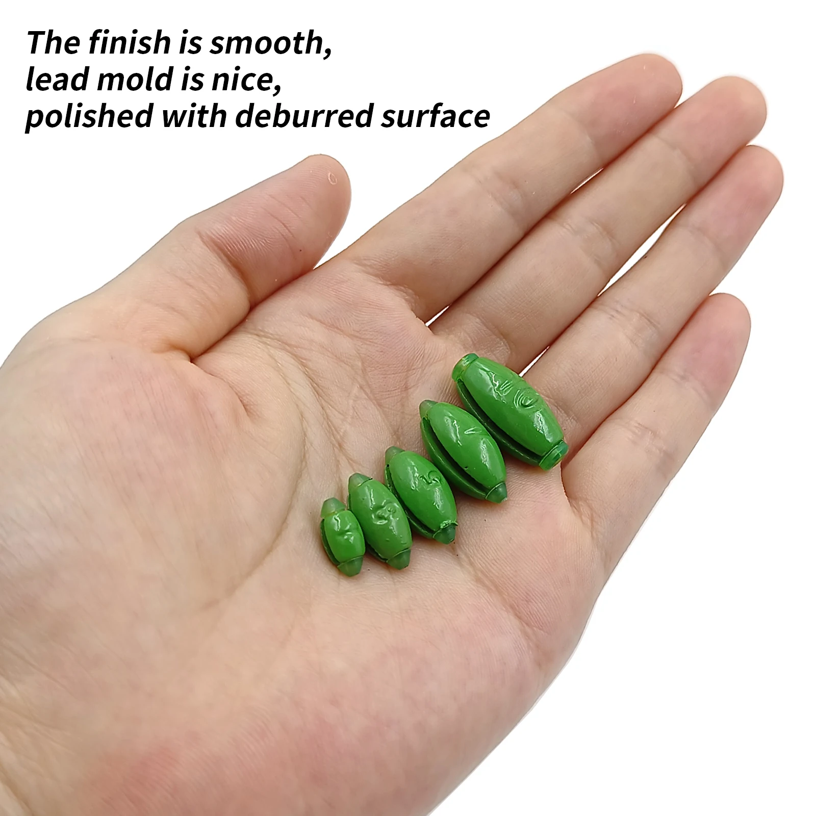 Fishing Egg Weights Lead Sinkers Removable Oval Split Shot Sinker Slip Worm Weight Texas Carolina Rig Bass Fishing Tackle Kit - imagen 3