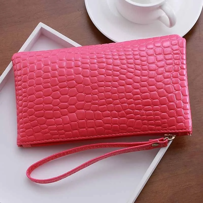 Cartera Mujer PU Bolso Mano Tarjetero Monedero Simple Práctico