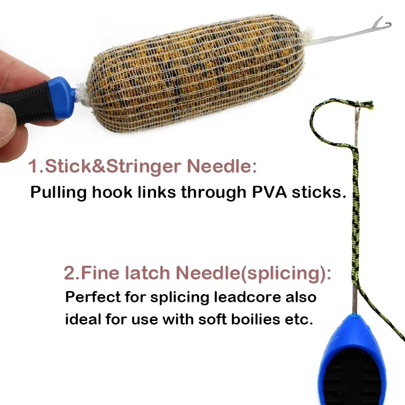 Boilies de pesca de carpa, aguja de cebado, aguja de puerta, Pellet, aparejo de pelo, herramientas de fabricación de empalme, accesorios de carga - imagen 3