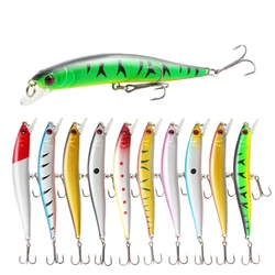 Señuelo de pesca Minnow, 10cm, 8,3g, cebo duro suspendido para peces, Wobblers para Lucio, lubina, Crankbait Swimbait, Jerkbait, trucha, señuelos artificiales