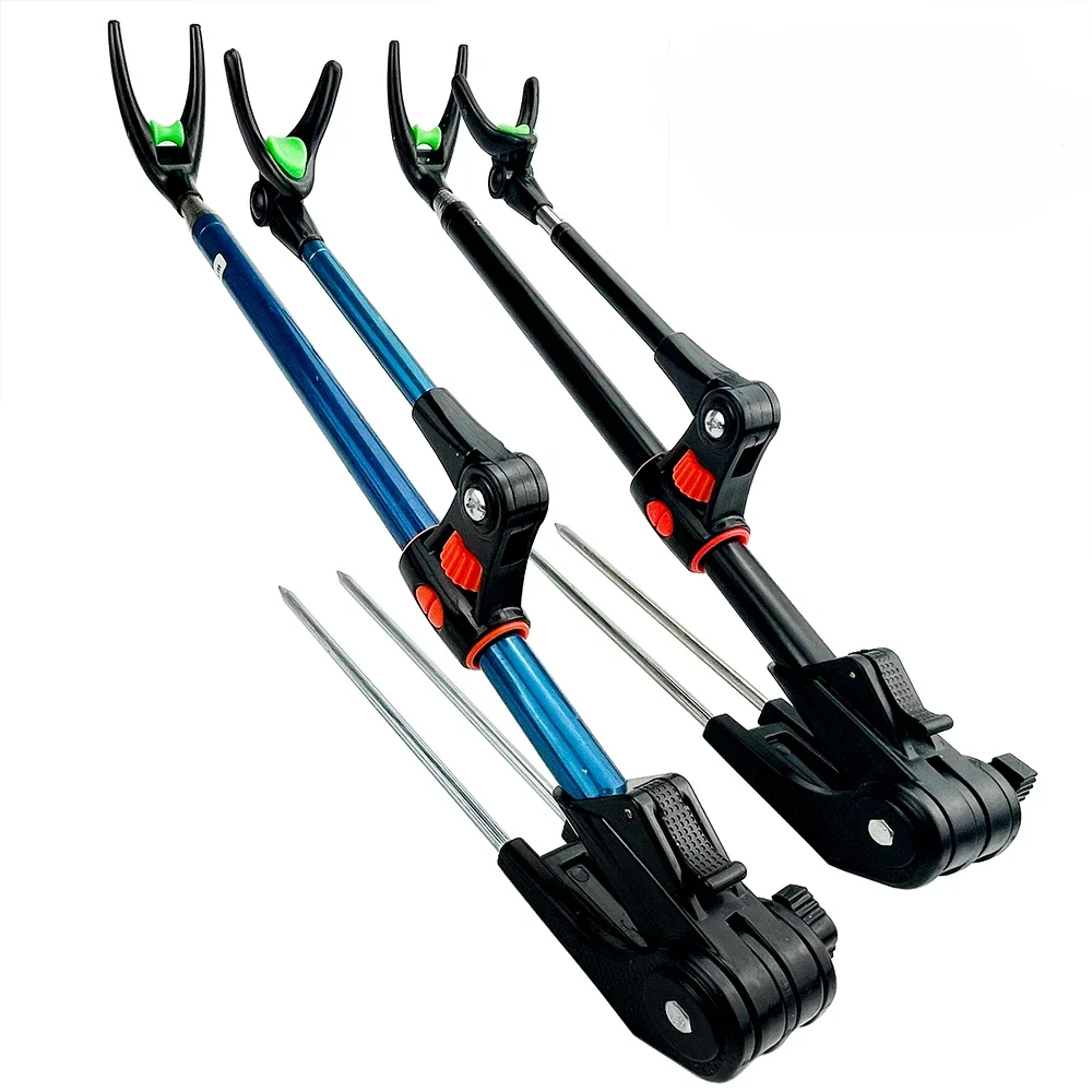 Soporte de caña de pescar de ajuste multiángulo, Base de acero inoxidable, soporte de caña de pescar de playa de mar, herramienta de Pesca de orilla - imagen 2