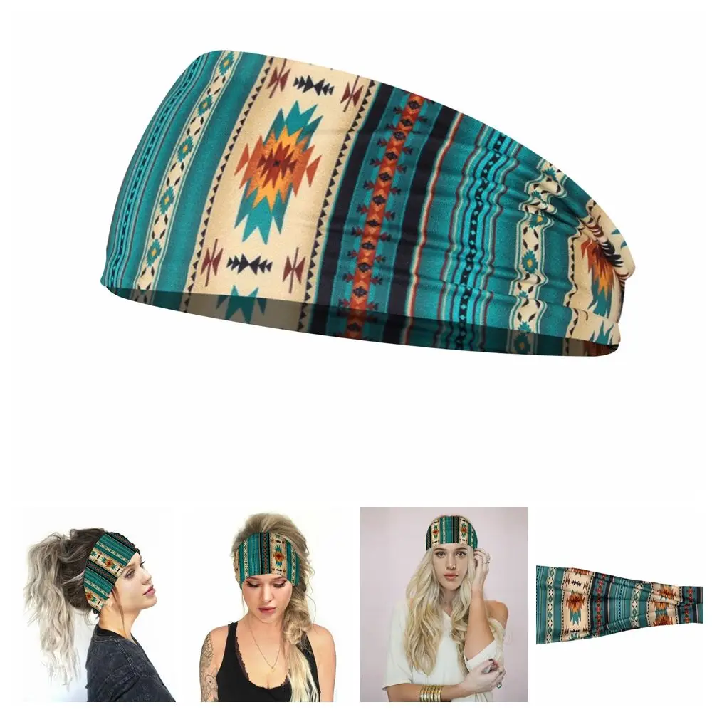 Moda hombres mujeres sudor absorbente estirable antideslizante deportes diadema Fitness bandas para el sudor Yoga bandas para el cabello correr diadema - imagen 4