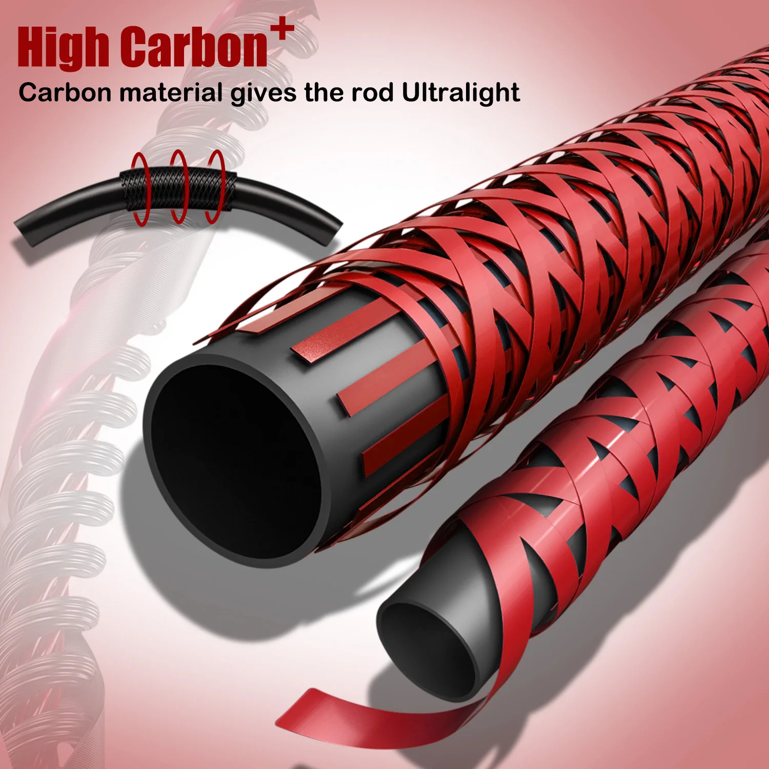 Sougayilang-Juego de Pesca giratorio, caña de pescar de fibra de carbono de 4 secciones y carrete de Pesca 2000-4000 5,0:1, Combo de viaje, 1,8-2,1 m - imagen 4