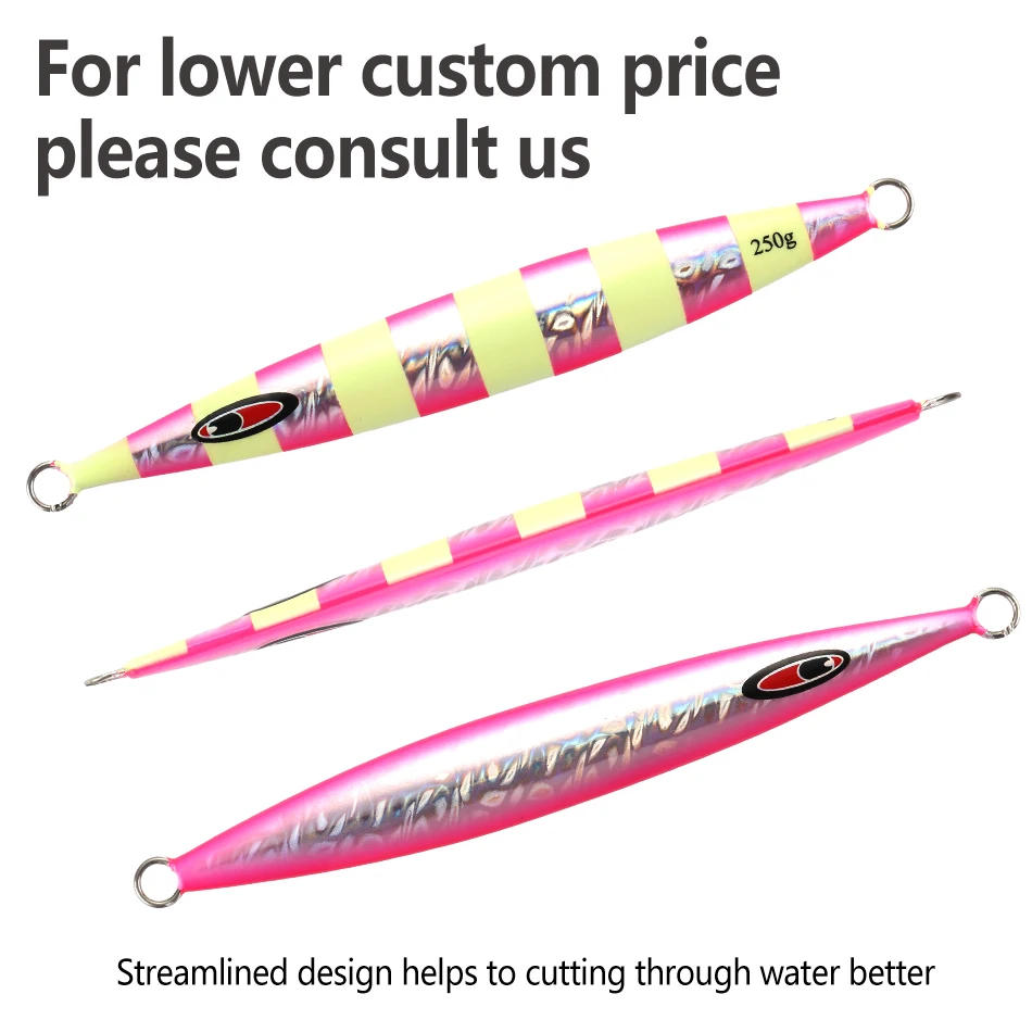 MOOKZZ-señuelo de pesca de Metal, nuevo señuelo de Jigging lento, peso 120g 160g 180G 200g 250g 300G 400G - imagen 3