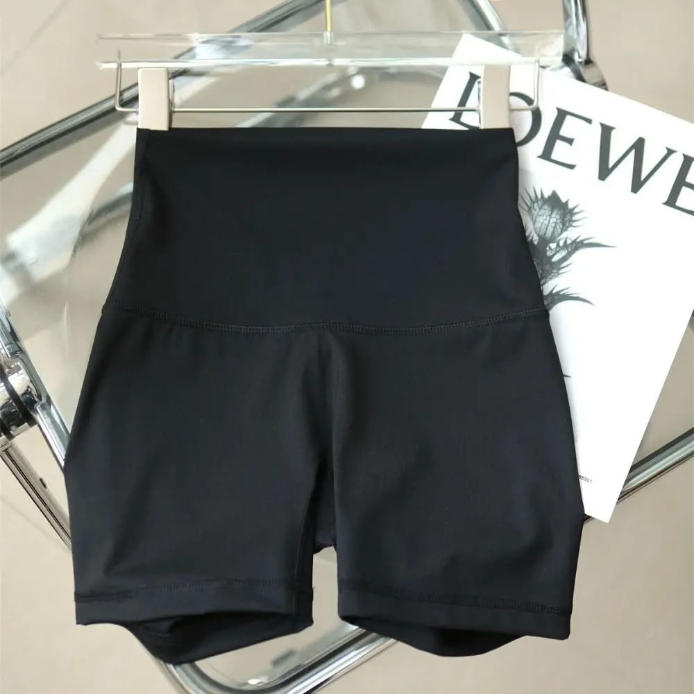 Pantalones cortos deportivos de nailon de alta elasticidad, pantalones cortos para correr con diseño de elevación de glúteos elásticos de secado rápido, pantalones cortos de Yoga con ajuste de compresión de 3 pulgadas de longitud - imagen 3