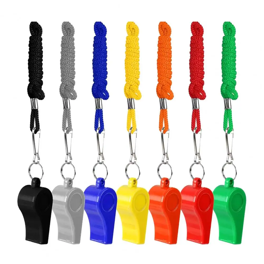 Silbatos de entrenamiento ruidosos con cordones, silbatos de guisante para árbitro de baloncesto y fútbol, para entrenadores, silbato de supervivencia de emergencia, 10 Uds. - imagen 5