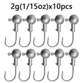 10pcs 2g jig hook