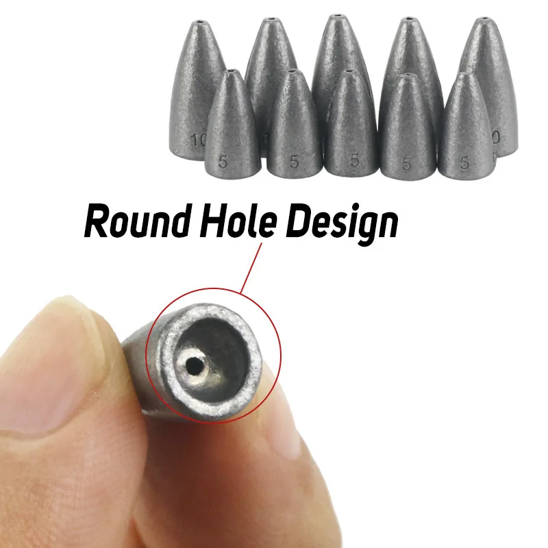 Texas Rig línea de carbono producto terminado manivela gancho forma de bala plomo cuchara de Metal accesorios de aparejos de pesca - imagen 5