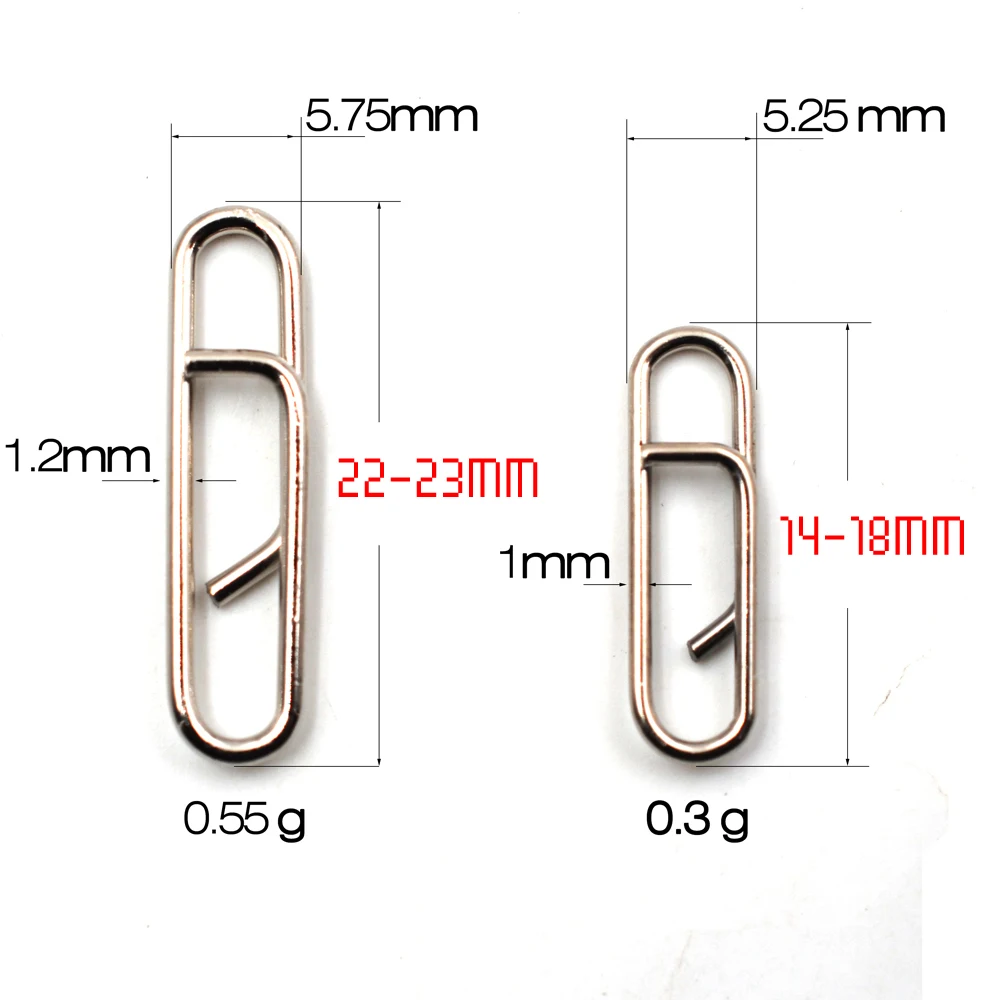 MNFT 50 Uds potente Clip de enlace rápido de acero inoxidable aparejos de pesca a presión Clips de eslabones de plomo de cambio rápido accesorios de enclavamiento - imagen 3