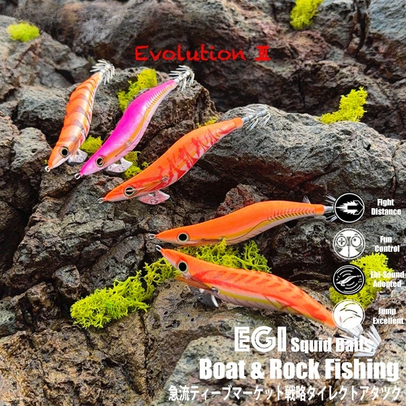 ‌ Plantilla de calamar EGI con sonajero brillante de 3,5Gen con escamas láser - imagen 3