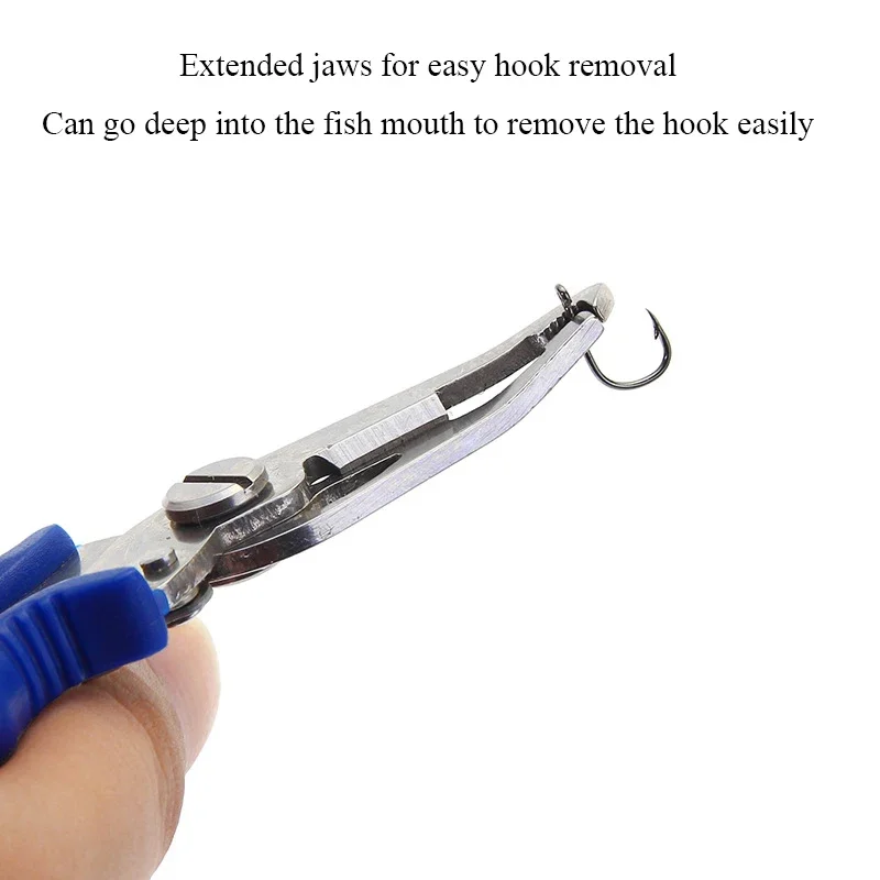 Alicates de pesca tijera línea trenzada señuelo cortador gancho removedor, etc. Herramienta de aparejos de pesca, pinzas para cortar pescado, tijeras multifunción - imagen 4