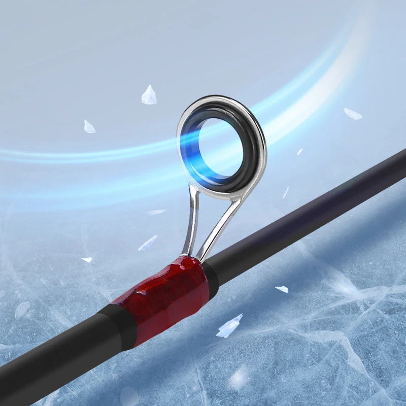 WEIHE Caña de pesca en hielo – Carbono mini con carrete - imagen 5