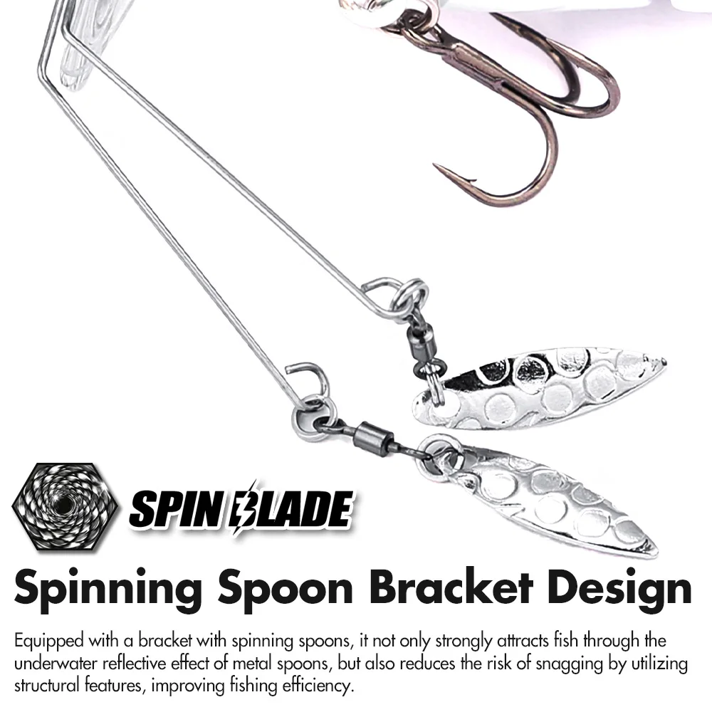 Swimbait flotante articulado B & U forma S lubina - imagen 5