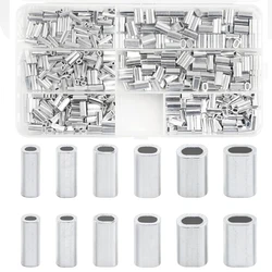 Fundas de engarce de aluminio para pesca - Kit de mangas prensadas